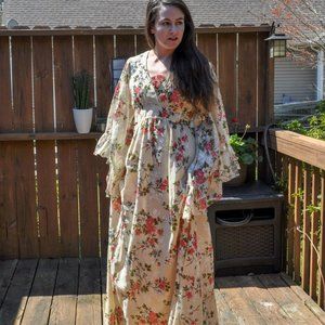 Printed vintage dress X size small